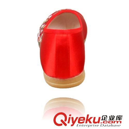 四季鞋子 zp老北京布鞋 祿聯(lián)升女款繡花鞋婚鞋 紅色布鞋舞蹈鞋gd繡花鞋原始圖片3
