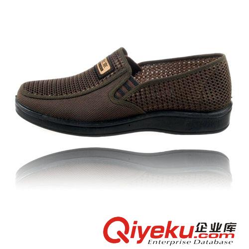 夏季鞋子 老北京涼鞋 男款夏季透氣雙網(wǎng)布鞋 低幫套腳男鞋 平板鞋 休閑鞋原始圖片2
