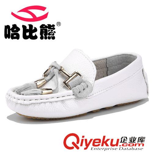 新品上新區(qū) 哈比熊童鞋2015年春季新款童鞋男童皮鞋兒童休閑皮鞋韓版豆豆鞋潮