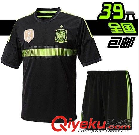足球服 【優(yōu)質(zhì)優(yōu)價】2014世界杯隊服 西班牙國家隊主場泰版球衣 短袖套裝原始圖片3