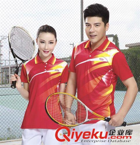 羽毛球服 zp情侶款羽毛球服男女夏短袖翻領運動T恤訓練上裝排球衣 閃鷹