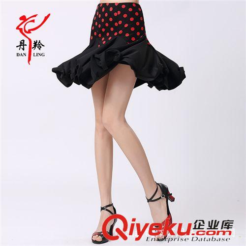 成人拉丁舞系列 丹羚2015春夏新款摩登舞短裙 成人女士拉丁國標舞半身舞蹈裙子原始圖片3