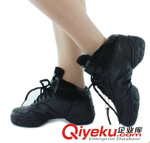 現代舞鞋 丹羚新款牛皮現代舞蹈鞋 新款廣場舞蹈鞋女 軟底增高跳舞鞋 批發