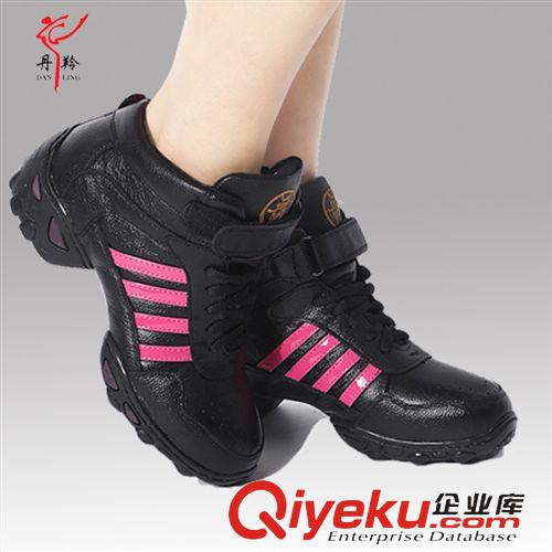 丹羚 丹羚新款tr牛皮現(xiàn)代舞鞋 健身廣場舞蹈鞋 jf增高軟底舞蹈鞋原始圖片3