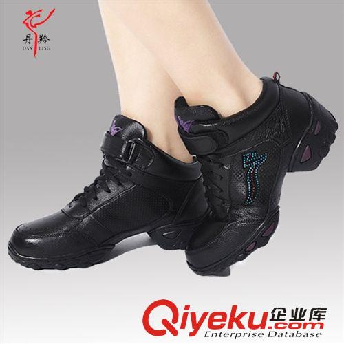 丹羚 丹羚新款tr牛皮現(xiàn)代舞鞋 健身廣場舞蹈鞋 jf增高軟底舞蹈鞋