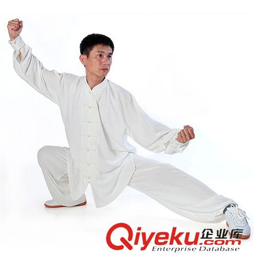 太極服 散打服  太極服 棉加絲春夏秋冬亞棉麻武術服練功服 太極拳服男女款原始圖片3