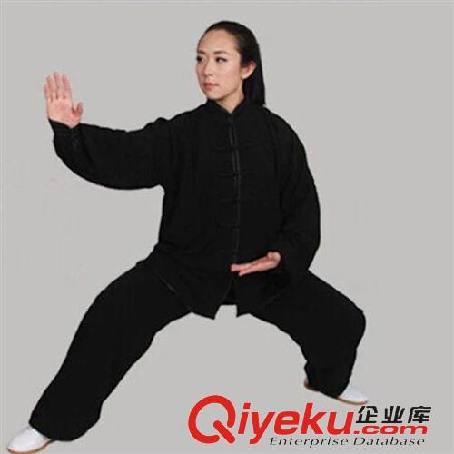 太極服 散打服  新款棉加絲春夏秋冬太極服  亞棉麻武術練功服  gd太極服男女原始圖片3