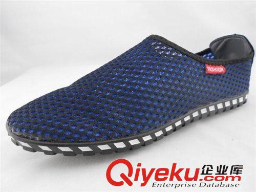 休閑鞋 夏季男式低幫套腳網(wǎng)面透氣休閑鞋 一腳蹬鏤空豆豆鞋 輕便平底男鞋原始圖片3
