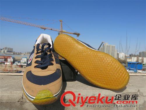 彩色鞋乞丐鞋 多功能系帶鞋 【牛筋底黃色鞋】 皮革拼接鞋 結(jié)實(shí)耐穿鞋 環(huán)球男鞋原始圖片2