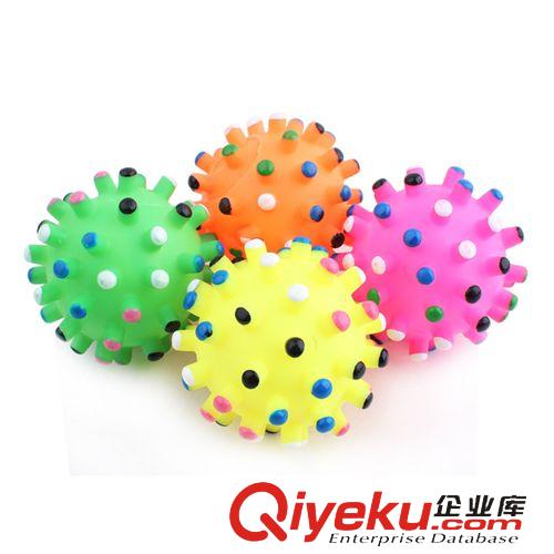 寵物玩具-皮皮淘 廠家直銷寵物發(fā)聲搪膠小刺球 7CM 熱銷 經(jīng)濟(jì)型原始圖片2
