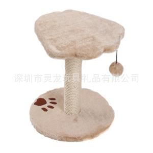 寵物系列 寵物貓貓爬毛絨工具 多層寵物毛絨跳臺爪柱 寵物毛絨玩具架定制原始圖片2