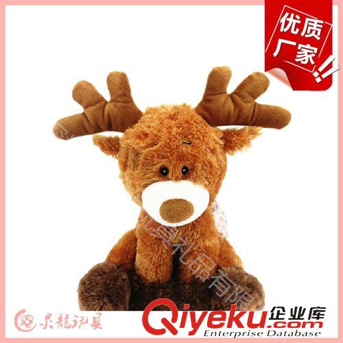圣誕節系列 卡通小鹿毛絨玩具 圣誕節麋鹿毛絨玩偶 趴趴圣誕馴鹿毛絨公仔定制原始圖片2