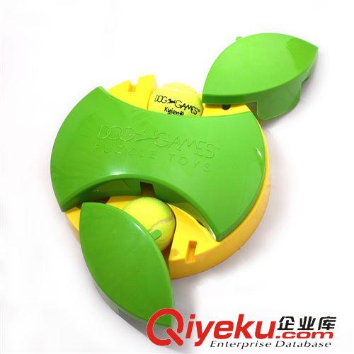 玩具系列 美國KYJEN酷極寵物益智玩具 Tennis slider  網(wǎng)球拼圖 漏食玩具