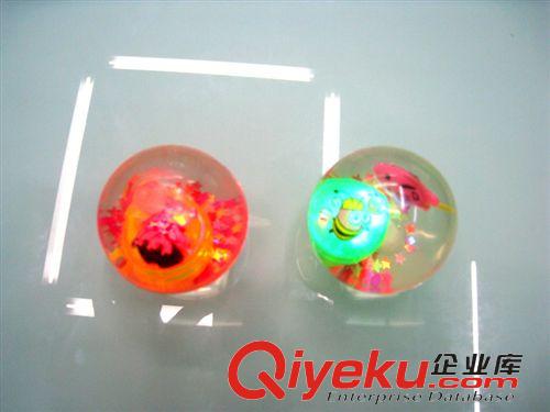 廠家直銷閃光彈力水晶球玩具球 閃光卡通圖案彈力水晶球 水球批發