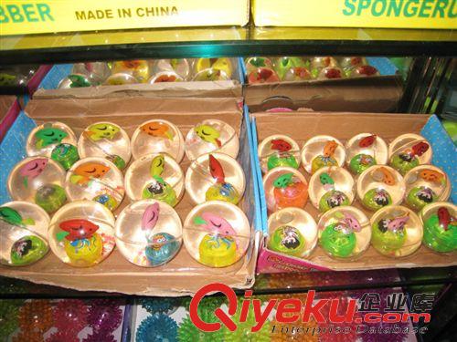 廠家直銷閃光彈力水晶球玩具球 閃光卡通圖案彈力水晶球 水球批發