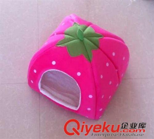 2015 4月上新 促銷一周 草莓狗窩 寵物用品新品 狗窩 寵物窩草莓窩 貓窩 兔子窩原始圖片2