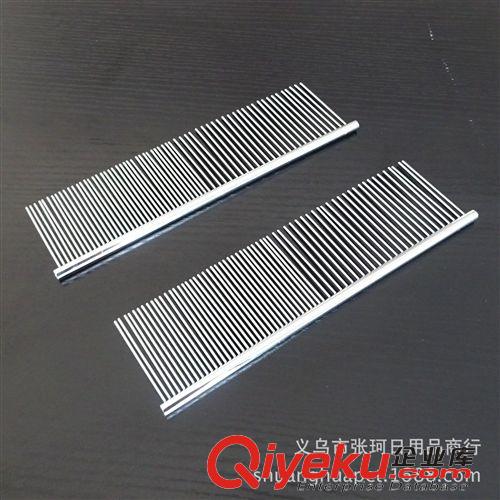 2015 1月上新 19*5簡(jiǎn)裝針長(zhǎng)寵物美毛梳圓柄梳 犬用 犬貓用直排梳 不銹鋼梳子原始圖片2