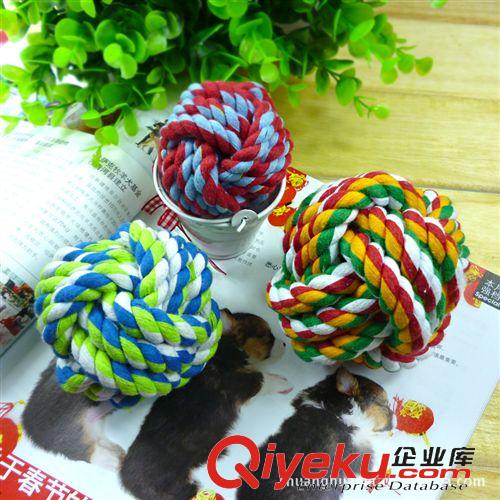 寵物玩具 中號七彩響鈴麻花球 狗狗貓咪寵物發聲玩具 帶鈴鐺 七色彩虹球