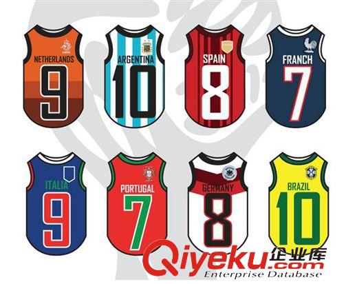 寵物服飾 2014新款寵物衣服 寵物背心 世界杯八國(guó)球隊(duì)狗狗衣服 葡萄牙款原始圖片3