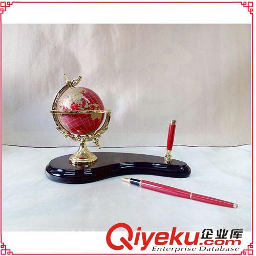 gd禮品 供應(yīng)金瓷 指點江山 gd辦公桌案桌實用擺件 地球儀 簽字筆 筆插原始圖片2