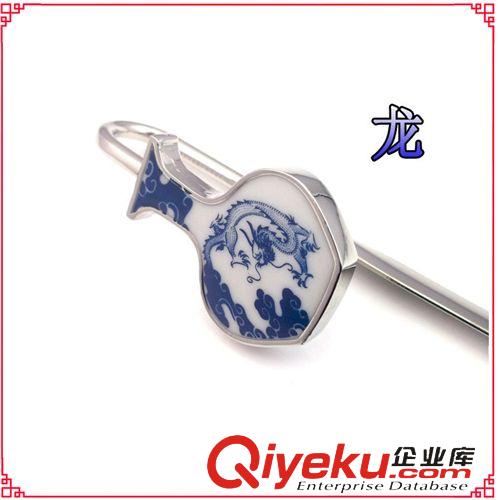 【送禮對象】 青花瓷書簽 外事禮品 會議禮品 特色紀(jì)念品 龍 鳳凰 荷花 孔子原始圖片2