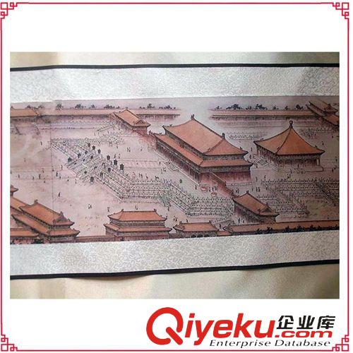 【禮品材質】 供應故宮全景圖 絲綢畫 北京特色禮物 做工精細gd大氣方便攜帶原始圖片2