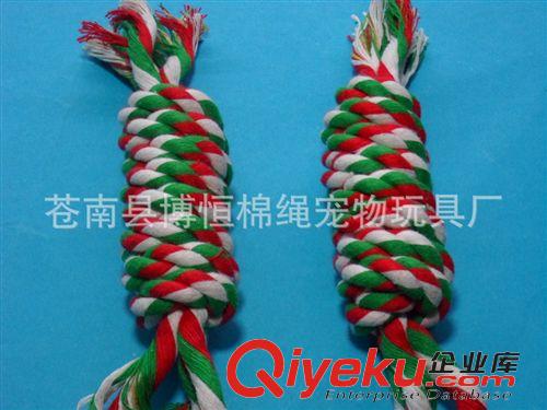 狗狗玩具 供應(yīng)優(yōu)質(zhì)啃咬潔齒寵物玩具　棉繩狗玩具 貓玩具結(jié)繩玩具原始圖片2