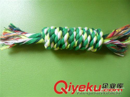 狗狗玩具 供應(yīng)優(yōu)質(zhì)啃咬潔齒寵物玩具　棉繩狗玩具 貓玩具結(jié)繩玩具原始圖片3