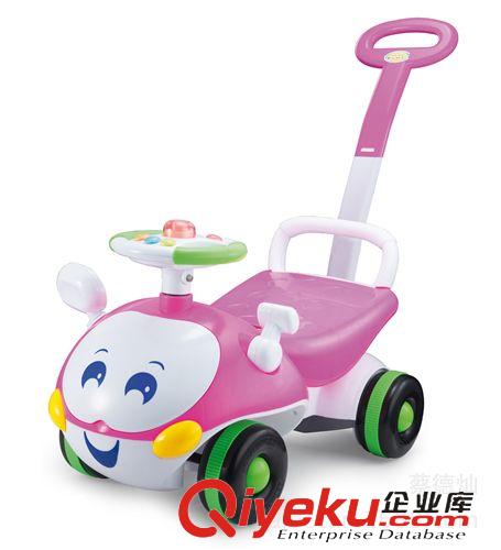 童車 廠家直銷批發(fā)嬰兒童車玩具紅色甲蟲嬰兒新輪滑行助步和學步雙用車