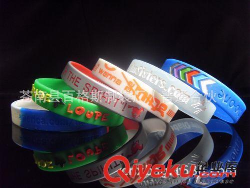 硅胶手环 工厂定制  Silicone Wristband      Printed Silicone Wristband