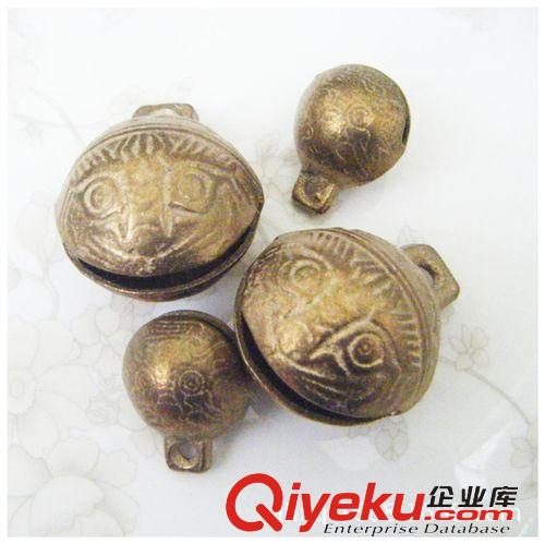 寵物飾品 廠價直銷 古法虎頭鈴鐺 辟邪虎口銅鈴鐺 寵物鈴鐺 純銅古法鈴鐺原始圖片2