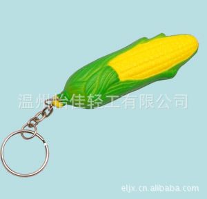 PU鑰匙扣 高品質環保仿真促銷贈送品[YIJIA品牌]PU扣玉米原始圖片2