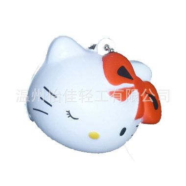 PU鑰匙扣 高品質環保仿真促銷贈送品[YIJIA品牌]PUKITTY 貓原始圖片2