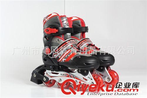 專業直排溜冰鞋系列 廠家直銷zp天鵝溜冰鞋TE-661鋁支架休閑成人兒童溜冰鞋原始圖片3