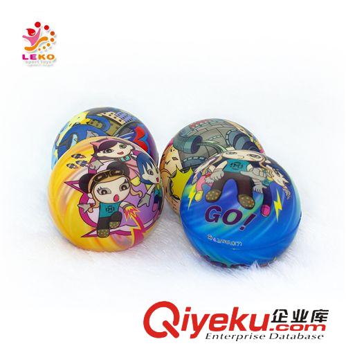 pu球|彈力球|發(fā)泄球 運動休閑玩具 360度全彩印 4粒網(wǎng)袋裝pu球 麗葵兒童體育pu球玩具原始圖片2