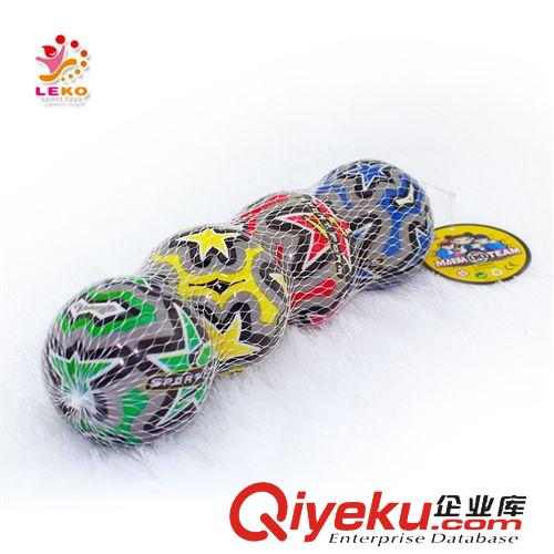 pu足球 【360度pu全彩印】兒童pu足球 網袋4粒裝pu發泡彈力足球