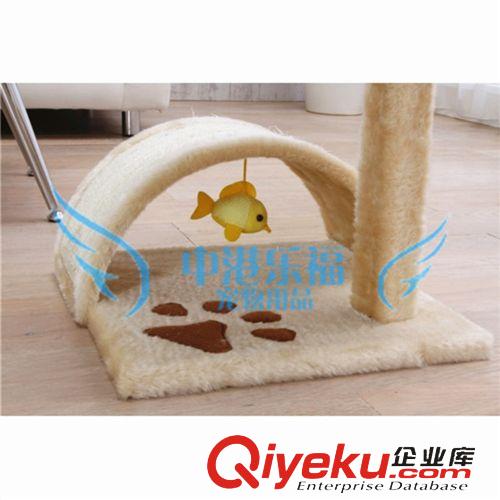 貓用品 廠家供應貓爬架 毛絨質感貓爬架 貓樹 貓抓板原始圖片3