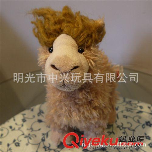 動物毛絨玩具 【廠家直銷】供應(yīng)時(shí)尚新款棕色卷毛羊駝寵物毛絨玩具（圖）原始圖片3