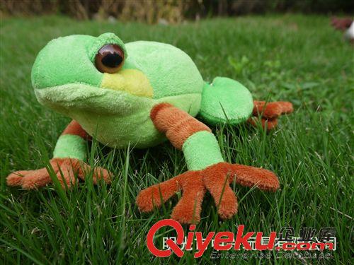 動(dòng)物毛絨玩具 【大量批發(fā)】.供應(yīng)價(jià)格低質(zhì)量好快來?yè)屒嗤芄谢y青蛙毛絨青蛙原始圖片2