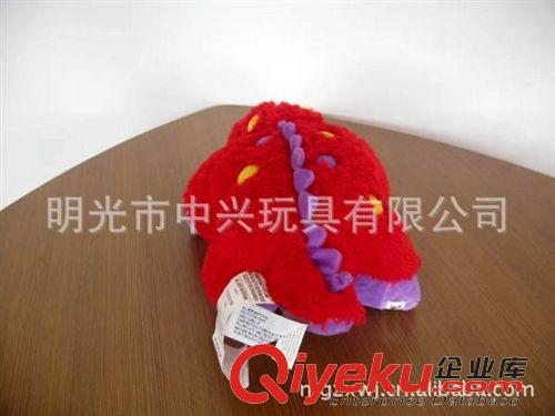 抱枕 靠垫  【优品推荐】供应高品质紫红色搭配恐龙抱枕（图）