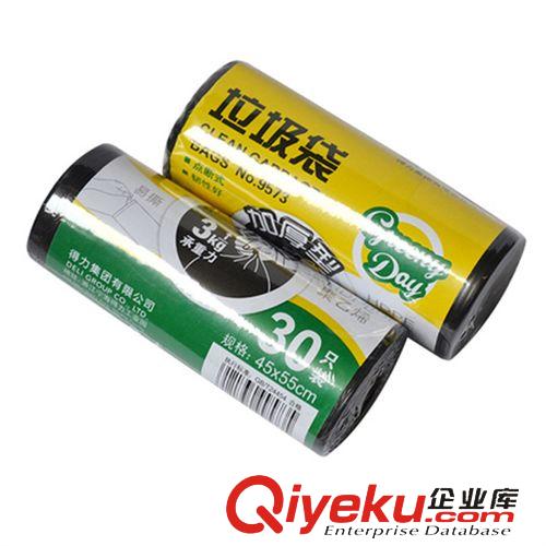 生活用品 南京清潔用品 得力9573辦公家用垃圾袋 45×55cm 30個/卷 加厚型原始圖片2