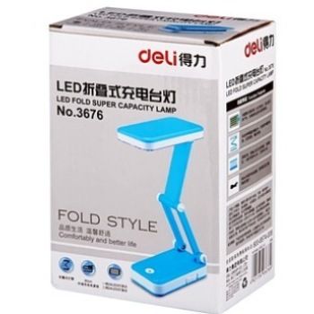 生活用品 南京办公生活学习用品 得力3676LED折叠式充电台灯折叠一缕光彩！