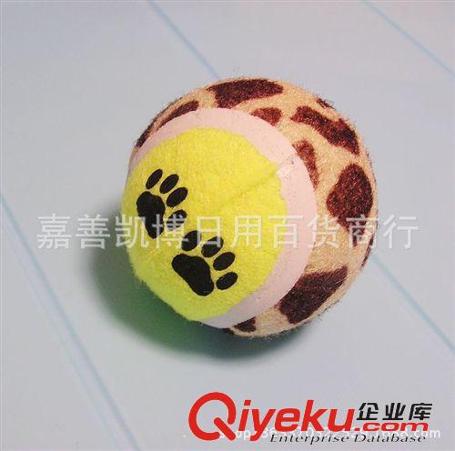 寵物玩具/訓犬產品 狗狗玩具球 寵物網球運動多色訓練球 印花寵物網球無彈力寵物玩具原始圖片2