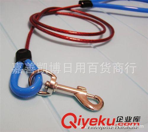 寵物牽引繩 寵物牽引帶 鋼絲牽引繩牽 牽狗繩 狗狗牽引帶寵物用品批發約1.2米原始圖片3