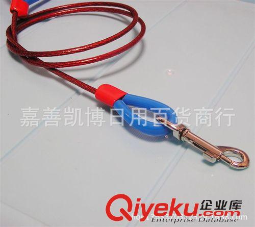 寵物牽引繩 寵物牽引帶 鋼絲牽引繩金屬牽狗繩 狗狗牽引帶溜牽引短牽約60CM原始圖片3