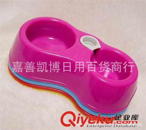 寵物食具 狗碗貓碗狗盆貓盆自動(dòng)狗狗飲水器 雙碗寵物碗原始圖片3