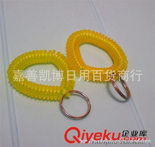 手電筒/發圈手圈 現貨批發電話線手圈塑料彈簧手圈QQ圈手環浴室手牌圈發圈