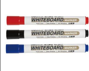 書寫工具 白板筆6817藍色黑色紅色可選得力Deli辦公用品學(xué)生文具家用粗2.0原始圖片2