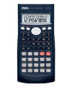 各種計(jì)算器 函數(shù)計(jì)算器1710得力牌Deli辦公用品文具標(biāo)準(zhǔn)教材 學(xué)生計(jì)算器考試原始圖片2