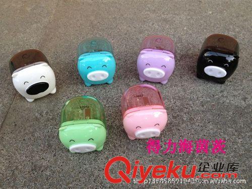 桌面文具用品 珍寶豬頭卷筆刀0557得力Deli辦公用品學(xué)生文具動(dòng)物圖案削筆器